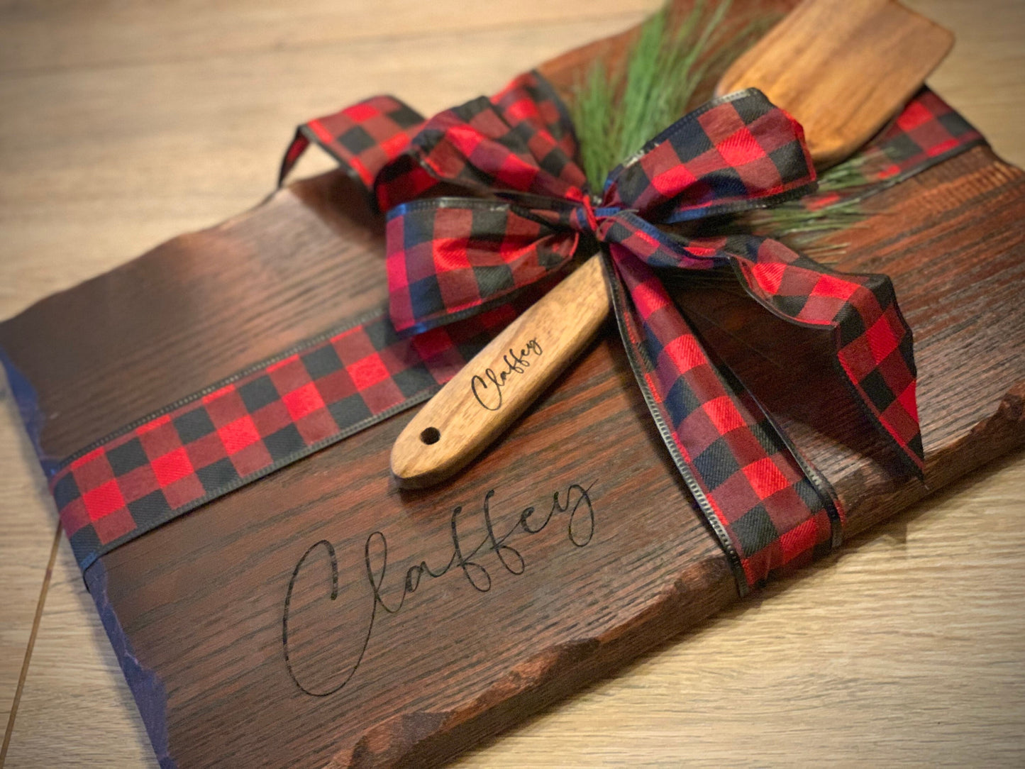 Handmade Oak Custom Engraved Cutting Board Charcuterie Board